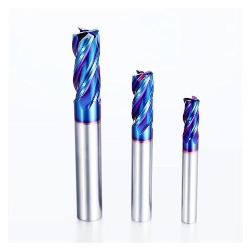 Milling Bits CNC - HRC 65° End Mill Corner Round R0.5 R1.0 Tungsten Steel Cutter 4 Flutes Tools 4mm-12mm Lathe Cutting(R0.5xd14.0xD14xL100) in Saudi Arabia