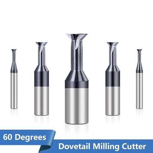1pcs HSS 60 Degree Straight Shank Dovetail Cutter End Mill Slot Milling Tungsten Carbide 1.5-16mm T Bit in Saudi Arabia