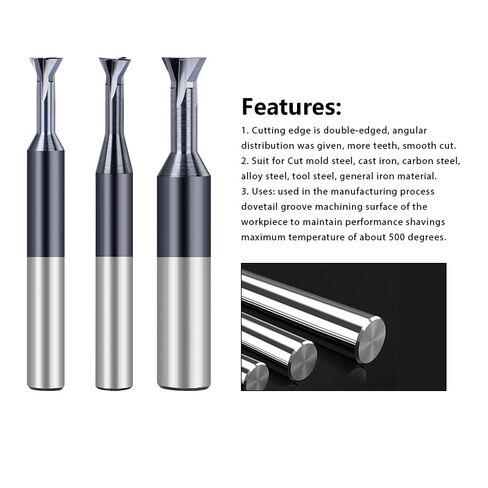 1pcs HSS 60 Degree Straight Shank Dovetail Cutter End Mill Slot Milling Tungsten Carbide 1.5-16mm T Bit in Saudi Arabia