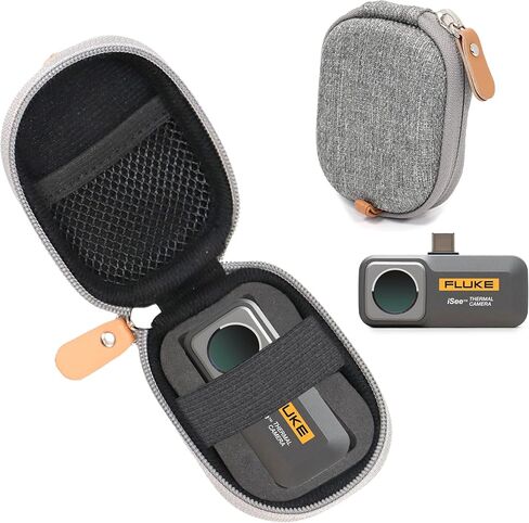 CaseSack Case compatible with Fluke TC01A 25Hz - iSee Mobile Thermal Camera, Also compatible with FLIR ONE Pro LT, Gen 3, Pro and all generations (Tweed Gray) in Saudi Arabia