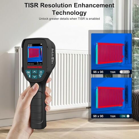 HANMATEK Thermal Imager, 96×96 IR Sensor with TISR 240×240 Super Resolution, -4°F to 1022°F, 25Hz Infrared Camera, Type-C Rechargeable, IP54 for Electrical, HVAC & Building Inspection Ti240 in Kuwait