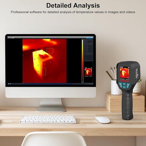 HANMATEK Thermal Imager, 96×96 IR Sensor with TISR 240×240 Super Resolution, -4°F to 1022°F, 25Hz Infrared Camera, Type-C Rechargeable, IP54 for Electrical, HVAC & Building Inspection Ti240 in Kuwait