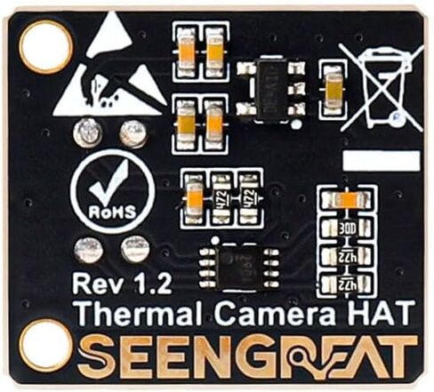 كاميرا التصوير الحراري MLX90640، مجموعة مستشعر الأشعة تحت الحمراء 32x24 لـ Raspberry Pi، HVAC، كشف الحرائق - طاقة منخفضة، دقة عالية، واجهة I2C in Kuwait
