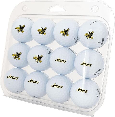 Desert Cactus University of Iowa Golf Balls 12 Pack – UI Hawkeyes Full Color Dozen – Officially Licensed Sport Team Accessory (Vintage A) in Saudi Arabia