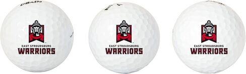 Desert Cactus University of Pennsylvania East Stroudsburg Golf Balls 3 Pack – ESU Warriors Full Color Three – Officially Licensed Sport Team Accessory (Design A) in Saudi Arabia