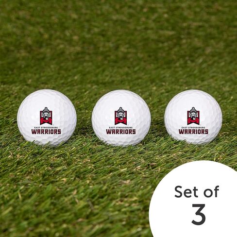 Desert Cactus University of Pennsylvania East Stroudsburg Golf Balls 3 Pack – ESU Warriors Full Color Three – Officially Licensed Sport Team Accessory (Design A) in Saudi Arabia
