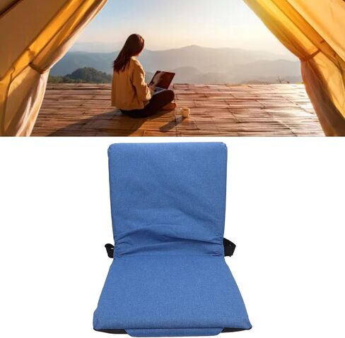 aqxreight Outdoor Folding Chair Cushion Foldable Stadium Cushion Portable Single Shoulder Chair for Fishing Camping Blue Other Which Fishing Convenient Practical is Folding in Saudi Arabia