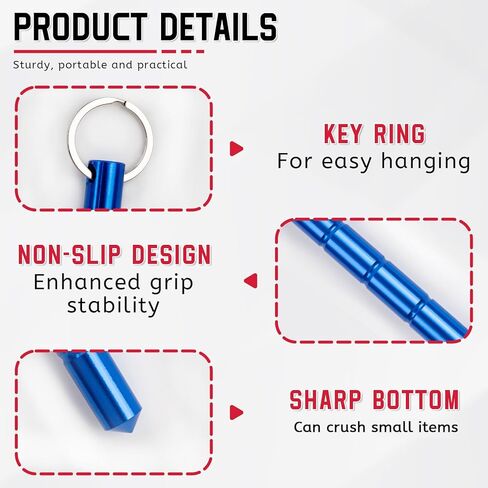 7Pcs Safety keychain Set Protection Keychain, Aluminum Keychain Keychain Set, Self Defense Weapon for Women Girls in Kuwait