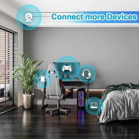 هوائي مزدوج الفرقة WiFi 2.4 جيجا هرتز 5.8 جيجا هرتز 3DBI MIMO RP-SMA هوائي الذكور (حزمة 2) لجهاز WIFI WIRELIS in Kuwait