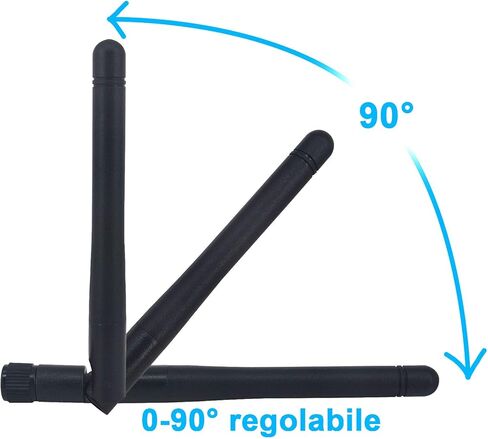 هوائي مزدوج الفرقة WiFi 2.4 جيجا هرتز 5.8 جيجا هرتز 3DBI MIMO RP-SMA هوائي الذكور (حزمة 2) لجهاز WIFI WIRELIS in Kuwait
