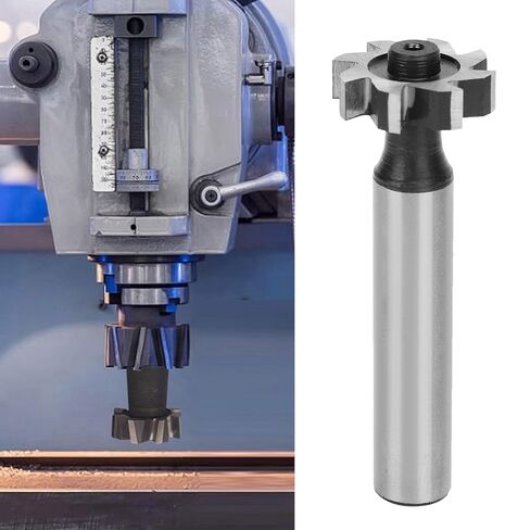 قاطع مقعد مفتاح Woodruff HSS مستقيم عرقوب T فتحة قاطعة الطحن 5 × 19 × 10 مم أداة قطع دقيقة لتصنيع المعادن باستخدام الحاسب الآلي عالية السرعة من الفولاذ المتين in Saudi Arabia