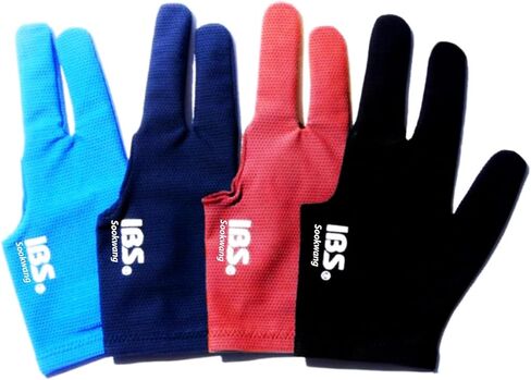 مجموعة قفازات البلياردو - قفاز حمام السباحة بثلاثة أصابع لليد اليسرى، شبكة مسامية، مريحة ومرنة - مجموعة من 4 ألوان in Kuwait