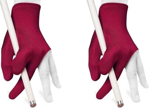 مجموعة قفازات البلياردو - قفاز حمام السباحة بثلاثة أصابع لليد اليسرى، شبكة مسامية، مريحة ومرنة - مجموعة من 4 ألوان in Kuwait