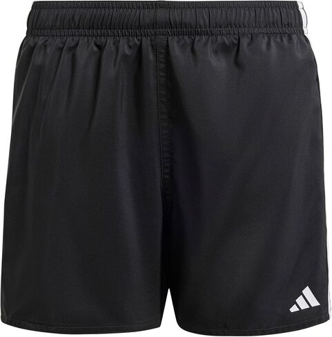 شورت سباحة للأولاد من adidas 3-Stripes، أسود/أبيض، مقاس XX-Small in Saudi Arabia