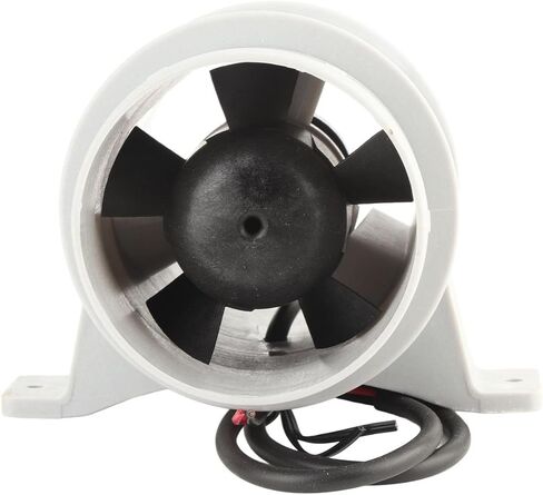3 Inch 12V Inline Blower, High Volume Air Flow 145 CFM, Sealed Motor Shaft Ventilation Fan with Housing, Ideal for Yachts, Boats & RV Marine Ventilation in Kuwait