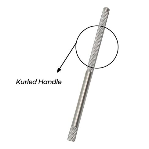 Stellmacher Ophthalmic Chuck Handle, Round Serrated Stainless Steel Instrument, Secure Grip Design, 10 cm Length Tool, for Educational Use (Chuck Handle) in Kuwait