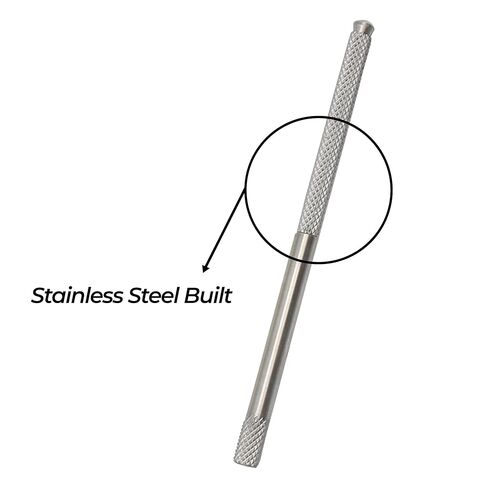 Stellmacher Ophthalmic Chuck Handle, Round Serrated Stainless Steel Instrument, Secure Grip Design, 10 cm Length Tool, for Educational Use (Chuck Handle) in Kuwait