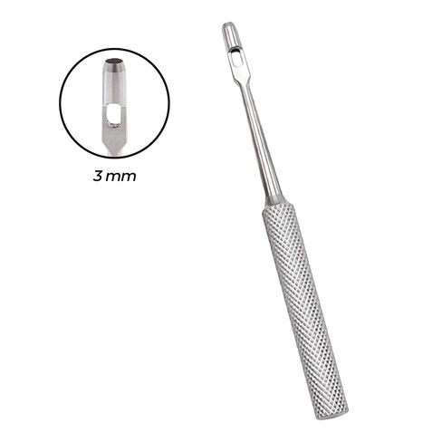 Stellmacher Trephine Blade 3.0 mm, Stainless Steel Ophthalmic Instrument, 10 cm Length, Precision Tool for Professional Training and Educational Use (Trephine Blade) in Kuwait