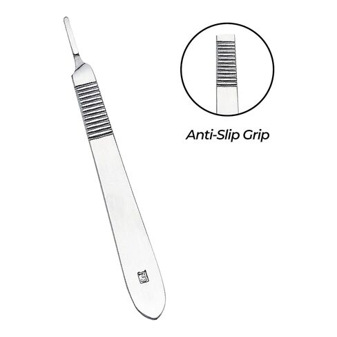 Stellmacher Ophthalmic Scalpel Handle, Premium Stainless Steel Instrument, 12.5 cm Length, Precision Tool for Professional Training and Educational Use (Scalpel Handle) in Kuwait