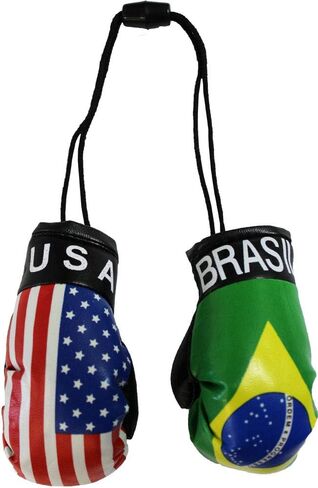 USA and Brazil Mini Boxing Gloves in Kuwait