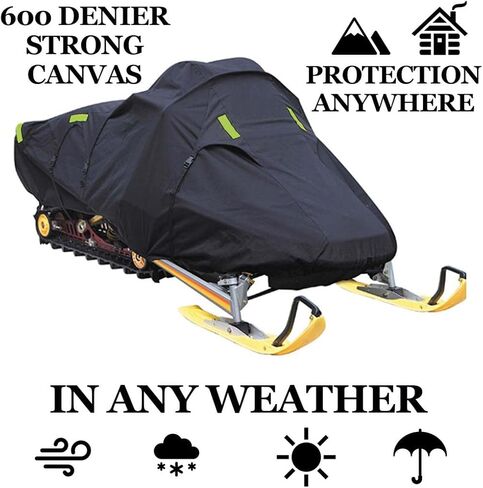 SBU Trailerable Snowmobile Snow Machine Sled Cover Compatible for Ski Doo Bombardier MX Z TNT 850 E-TEC for Model Years 2019-2020. 600 Denier Gear in Kuwait