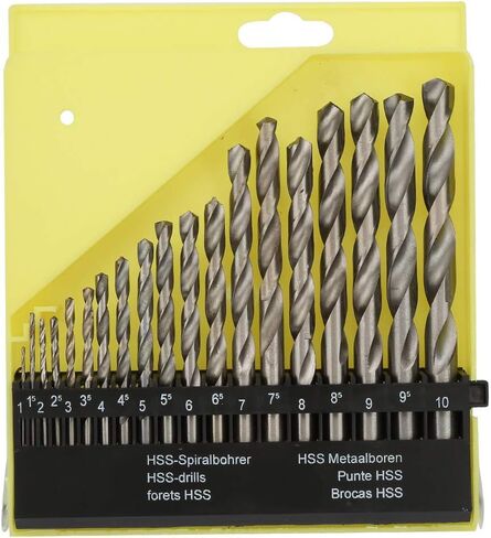 19PCS Straight Shank HSS Drill Bits Set Straight Shank for Stainless Steel Cast Iron in Saudi Arabia