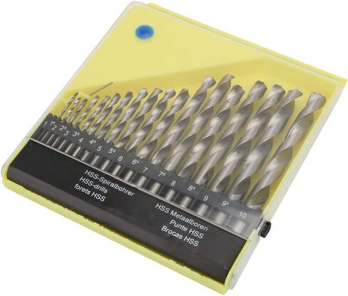 19PCS Straight Shank HSS Drill Bits Set Straight Shank for Stainless Steel Cast Iron in Saudi Arabia