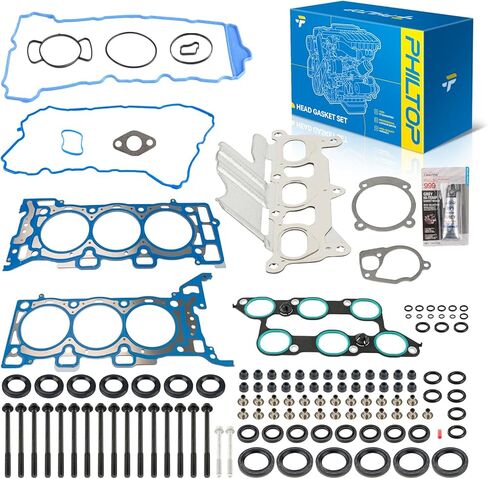 PHILTOP ES72892 Head Gasket Set Fit for Century 1995-1999,Regal 1995-1996,Beretta 1995-1996,Malibu 1997-1999,Monte Carlo 1995-1999,Achieva 1995-1998,Grand Prix 1995-1999,Head Gasket kit,3.1L in Saudi Arabia