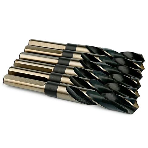 19mm Reduced Shank Twist Drill Bit Black Nitride & Gold Titanium Coated HSS Drill Bits for Stainless Steel Alloy Metal Plastic Wood - 1/2 Inch Shank in Saudi Arabia