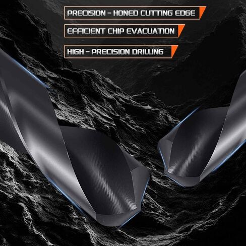 Drill Bit, 18mm Cutting Diameter, 1/2" Reduced Shank 3-Flat 4341 HSS Nitriding Black 118° Cutting Angle Bits - (Applications: for Plastic Wood) in Kuwait