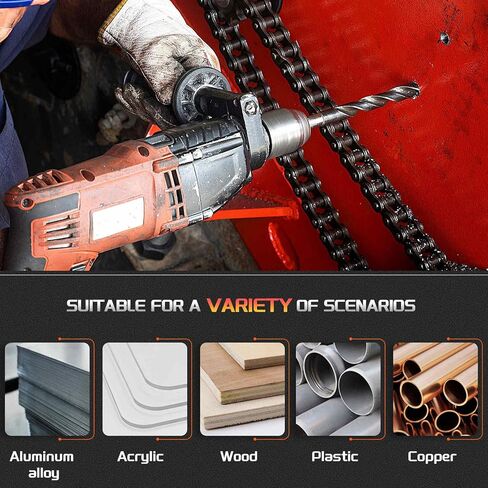 Drill Bit, 18mm Cutting Diameter, 1/2" Reduced Shank 3-Flat 4341 HSS Nitriding Black 118° Cutting Angle Bits - (Applications: for Plastic Wood) in Kuwait