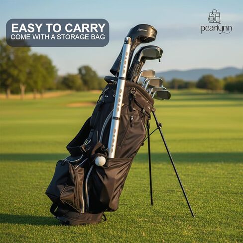 Golf Ball Retriever & Golf Ball Picker Upper Tube, Durable Aluminum Alloy Golf Ball Shag Tube Collector with Carry Bag, Holds up to 24 Golf Balls Tube for Men & Women in Saudi Arabia