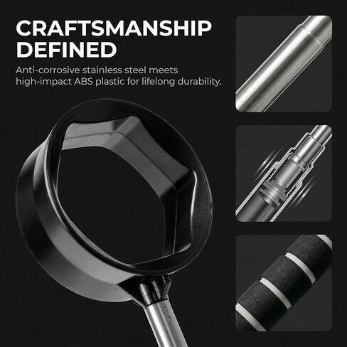 كرة جولف تلسكوبية للمياه – 9 قدم | أداة مسترد الكرة للجولف | هدايا إكسسوارات الجولف للرجال والنساء ولاعبي الجولف| عمود من الفولاذ المقاوم للصدأ الفاخر | لاقط على الوجهين | مقبض إسفنجي ناعم in Kuwait