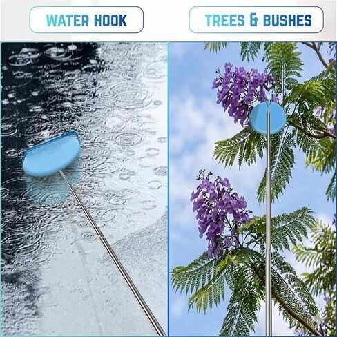 ZORAT 4-in-1 Disc Golf Retriever Pole، 16ft تلسكوبي مسترد القطب مع 4 خطاف، مقبض مطاطي متين وحقيبة حمل قرص مسترد قرص الجولف لاسترداد الأقراص من الماء والأشجار والشجيرات in Saudi Arabia