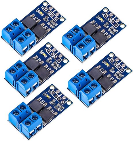 10PCS Motor Controller DC 400W 5V-36V Dual Mosfet High-Power Trigger Switch Drive Module 0-20KHz PWM Adjustment Electronic Switch Control Board Motor Speed Control Lamp Brightness Control in Kuwait