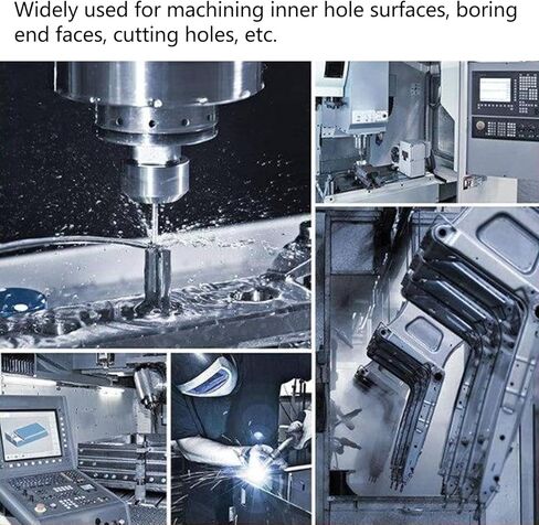 Boring Head Arbor MT3 1-1/2-18UNF M12 High Carbon Steel Collet Connecting Rod Adapter for Lathe Machine Tool, Precision Boring Arbor with 0.005mm Accuracy in Kuwait