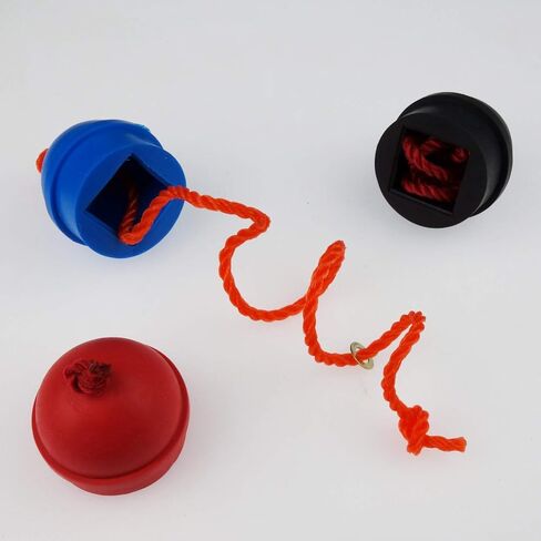 6 Pack Rubber Pool Billiard Cue Chalk Holders with Cord, 3 Colors in Saudi Arabia