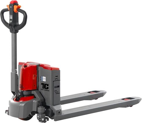 Tory Carrier Full Electric Power Pallet Jack Truck 3300lb Cap. 48" x 27" Fork Size, Lithium Battery Motorized Trucks Lift for Material Handling in Saudi Arabia