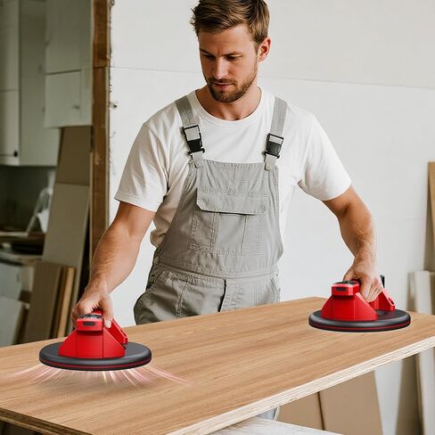 أكواب شفط كهربائية للزجاج، كوب شفط عالي التحمل مقاس 8 بوصات مع 4 بطاريات × 2000 مللي أمبير في الساعة، شاشة LCD، 440 رطل/200 كجم كحد أقصى. تحميل، رافع فراغ لاسلكي لتحريك نوافذ البلاط، الحجر in Kuwait