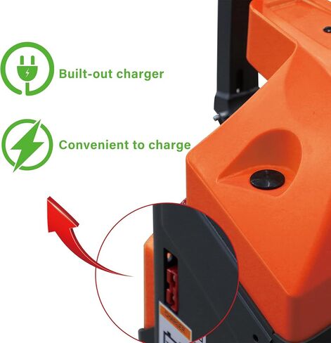 Tory Carrier Electric Pallet Truck, Standard Duty Pallet Truck 3300lbs Capacity, 48" x 27" Forks, Max Lift Height 7.3 Inch Powered Pallet Jack Lift for Handling & Storage & Lifting in Kuwait