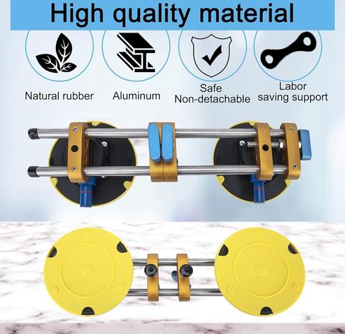 6 Inch Granite Seam Setter Tool, 2-Pack - Countertop Slab Lifter & Leveling System for Quartz, Marble, Natural Stone in Kuwait