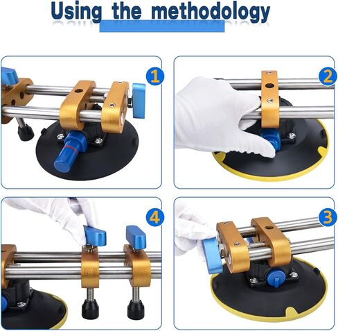 6 Inch Granite Seam Setter Tool, 2-Pack - Countertop Slab Lifter & Leveling System for Quartz, Marble, Natural Stone in Kuwait