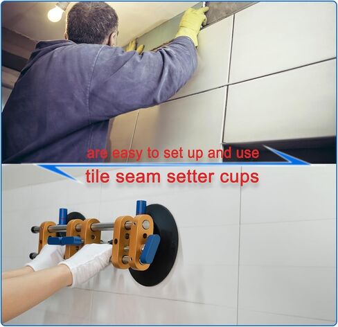 6 Inch Granite Seam Setter Tool, 2-Pack - Countertop Slab Lifter & Leveling System for Quartz, Marble, Natural Stone in Kuwait