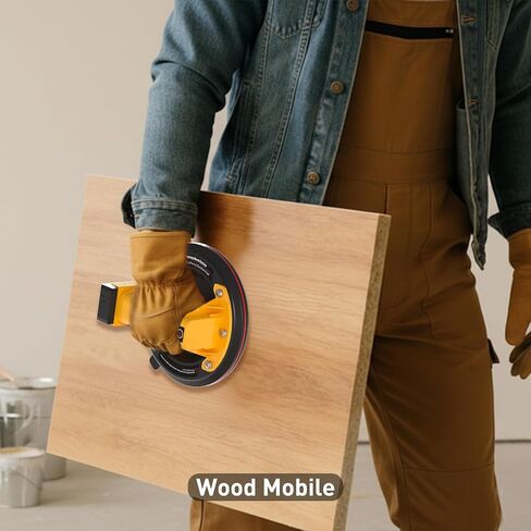 أداة رفع أكواب شفط البلاط الكهربائية للزجاج 8 بوصات شديدة التحمل ببطارية 680 رطلًا تعمل ببطاريات 4X 2400 مللي أمبير في الساعة، مضخة بدء تلقائي، لرفع الزجاج الكبير والبلاط والجرانيت والمعادن والأرضيات in Kuwait