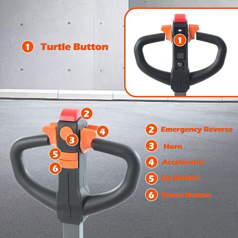Tory Carrier Electric Pallet Jack 2 Pieces, 3300lb Cap. 48 x 27 Forks, Lithium Battery Motorized Trucks Lift for Material Handling in Kuwait