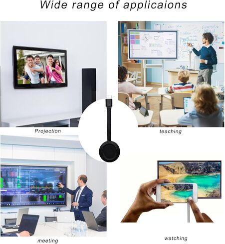 ciciglow 4K Screen Mirroring Adapter, Wireless HD Multimedia Interface Display Dongle, No Need to Download APP, for Phone, Tablet, Laptop Casting to TV, Monitor, Projector in Saudi Arabia
