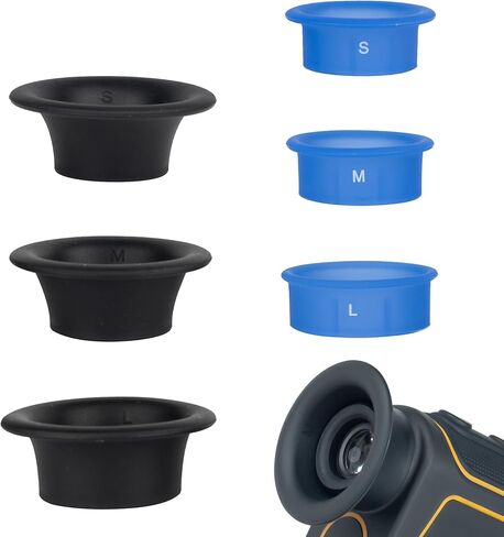 مجموعة Rangefinder Eyecup V2 مكونة من 6 أكواب للعين مع 3 أحجام لعدسة محدد منظر الجولف GPS، تناسب Bushnell، TGW، Gogogo، Blue Tees، Powershot، Callaway، Tec، Revasri، Mileseey، Redtiger in Kuwait