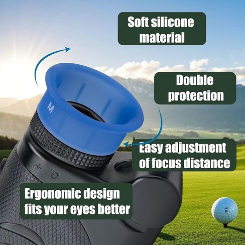 مجموعة Rangefinder Eyecup V2 مكونة من 6 أكواب للعين مع 3 أحجام لعدسة محدد منظر الجولف GPS، تناسب Bushnell، TGW، Gogogo، Blue Tees، Powershot، Callaway، Tec، Revasri، Mileseey، Redtiger in Kuwait