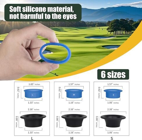 مجموعة Rangefinder Eyecup V2 مكونة من 6 أكواب للعين مع 3 أحجام لعدسة محدد منظر الجولف GPS، تناسب Bushnell، TGW، Gogogo، Blue Tees، Powershot، Callaway، Tec، Revasri، Mileseey، Redtiger in Kuwait