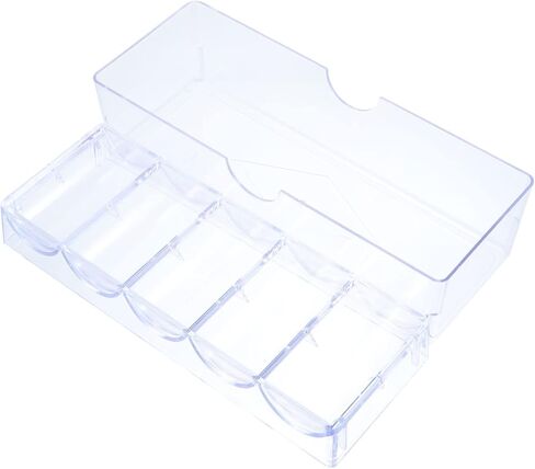ibasenice 1pc Mahjong Chips Storage Box Lightweight Container Classified Compartments Organizer for Easy Access for Game and Home Use Holds Chips in Saudi Arabia